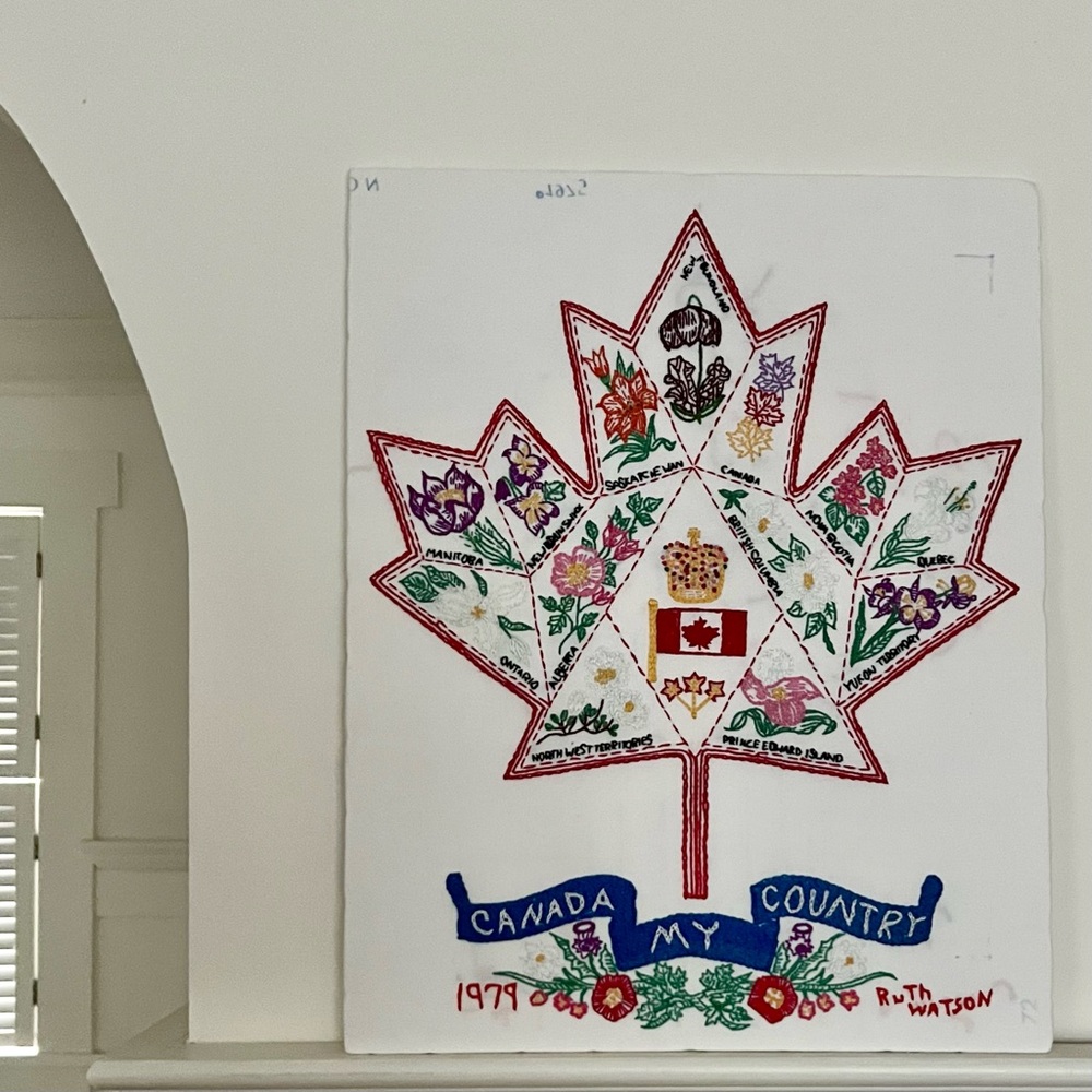 🇨🇦 Canada My Country Vintage Embroidery - Made in Canada